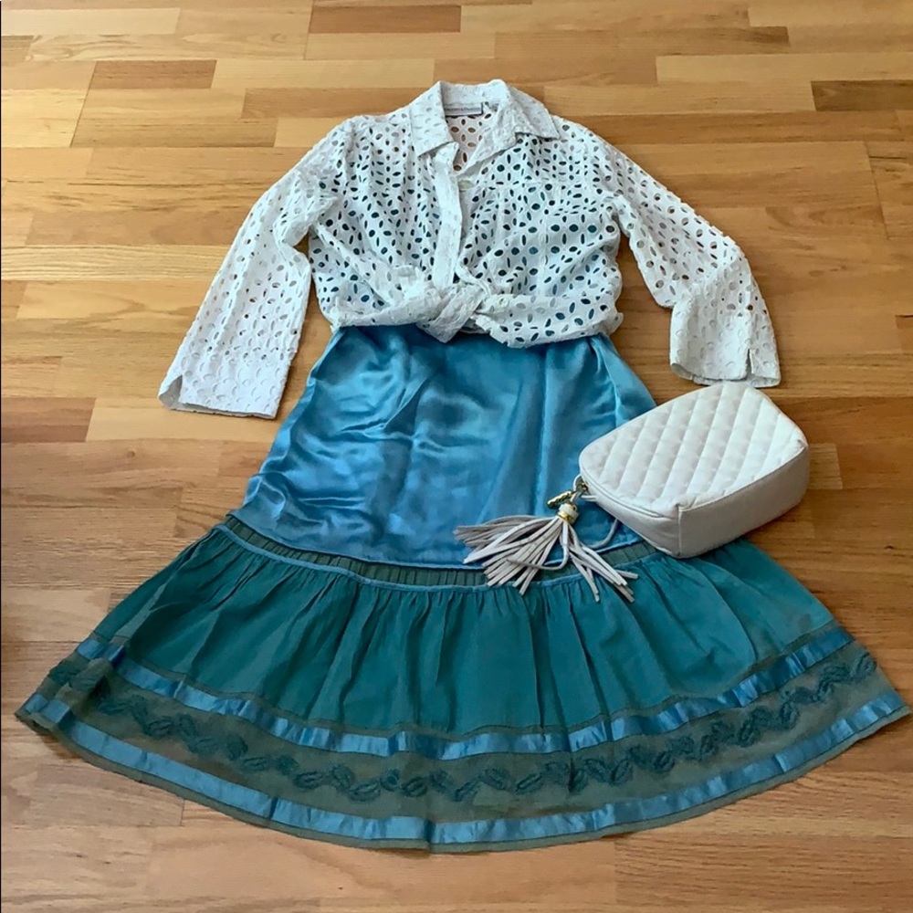 Boho Chic designer dress Silk - Picture 13 of 16